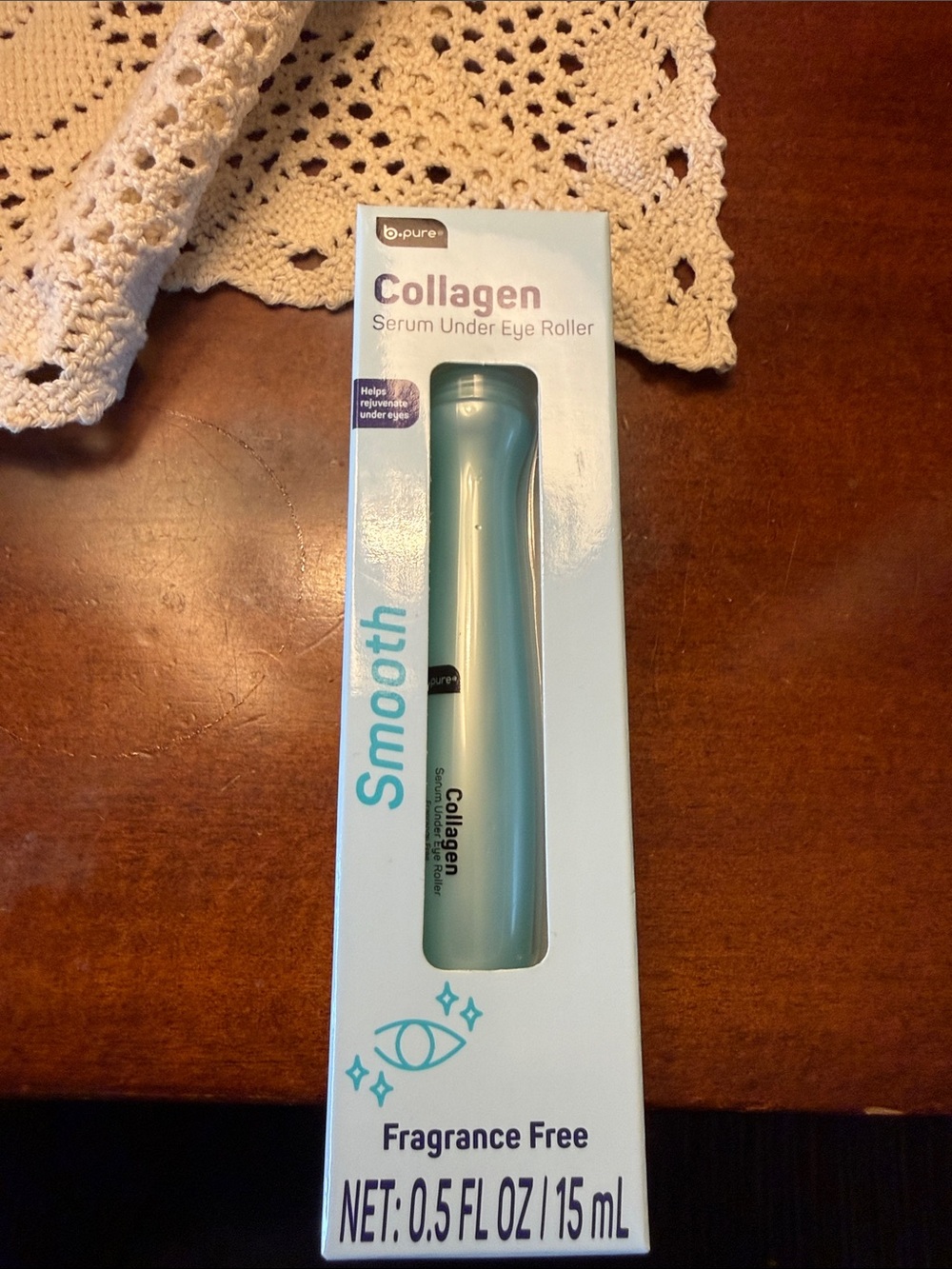 Collagen Serum Under Eye Roller - Light Blue